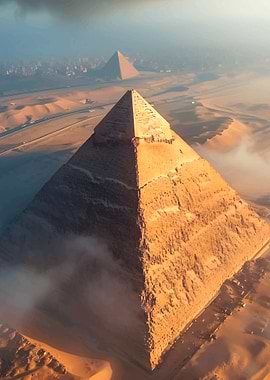 Egyptian Pyramids Aerial View
