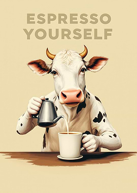 Espresso Yourself Cow Coffee