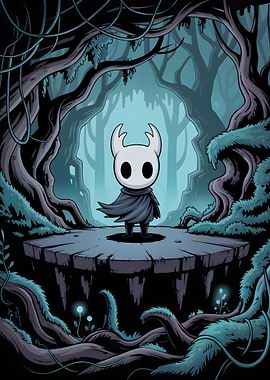 Hollow Knight in the Blue Forest