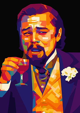 Leonardo DiCaprio Toasting Pop Art