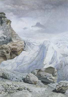 Glacial Landscape Painting