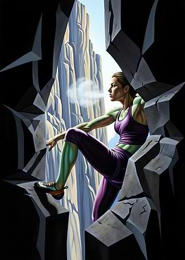 LE SOUFFLE DE LA PIERRE (The Breath of the Stone) - Original Art Deco Artwork