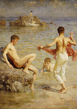 Boys Bathing by Henry Scott Tuke