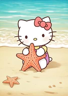 Cat Animal at the Beach