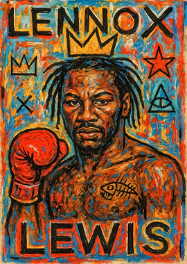 Lennox Lewis Portrait Art