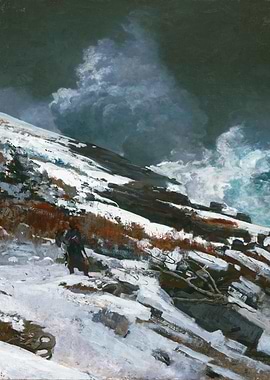 Winter Seascape with Figure