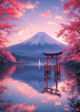 Mount Fuji Cherry Blossoms