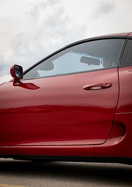 Red a80 Mark4 Toyota Supra Detail