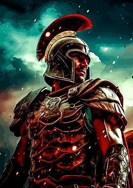 Spartan Warrior Digital Art