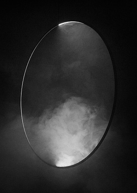 Monochrome Portal with Smoke