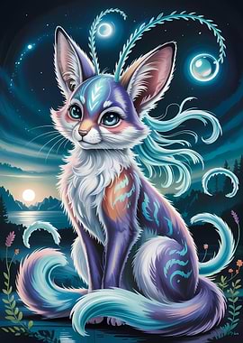 Fantasy Fox Creature Digital Art