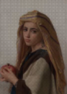 Girl with a pomegranate