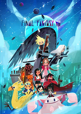 Final Fantasy VII Group Illustration