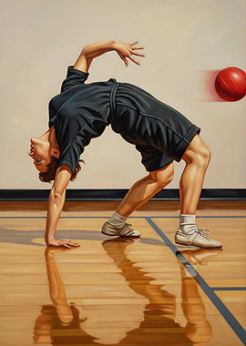 L'ESQUIVE GRACIEUSE (The Graceful Dodge) - Original Art Deco Artwork