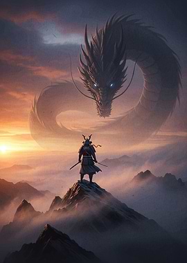 Samurai and Dragon Mountain Peak