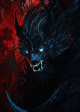 Fearsome Werewolf Portrait