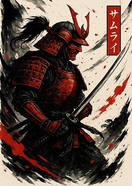 Samurai Warrior with Sword