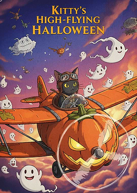 Kitty's High-Flying Halloween
