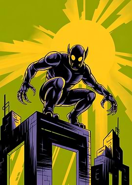 Night Creature on Skyscraper