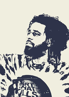 J. Cole Portrait Art