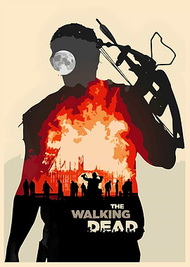 The Walking Dead Silhouette Poster