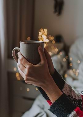 Cozy Mug with Warm Lights