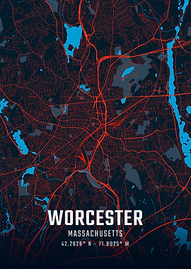 Worcester City Map