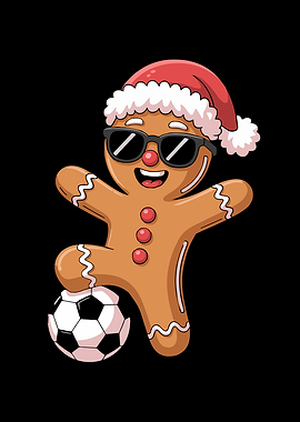 Christmas Soccer Cartoon
