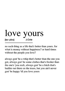 J. Cole Love Yours Lyrics
