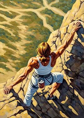 L'ASCENSION FINALE (The Final Ascent) - Original Art Deco Artwork