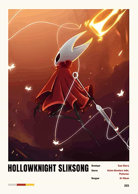 Hollow Knight Silksong Game Poster