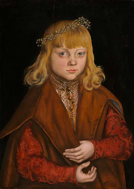 Portrait of a Young Boy with Wreath