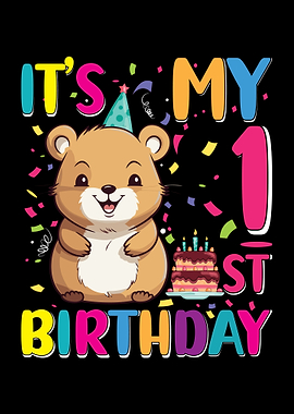 It's My First Birthday Hamster