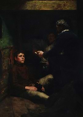 Interior Scene with Figures, Painting