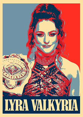 Lyra Valkyria Wrestling Champion Poster Art