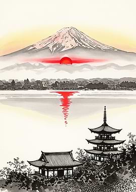 Mount Fuji Japanese Landscape