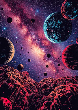 Cosmic Landscape with Planets and Stars