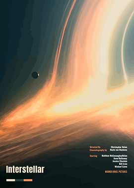 Interstellar Movie Poster Minimalist Art