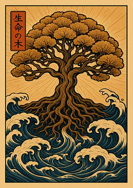 Tree of Life Japanese Art