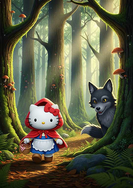 Cat Animal Little Red Riding Hood