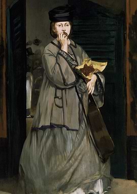 Woman with Cherries by Édouard Manet