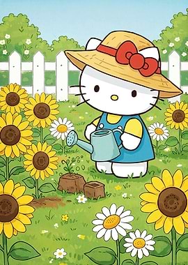 Cat Animal Gardening