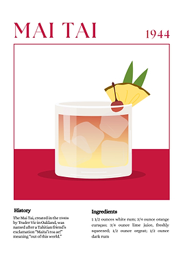 Mai Tai Cocktail Recipe - Tropical Tiki Drink