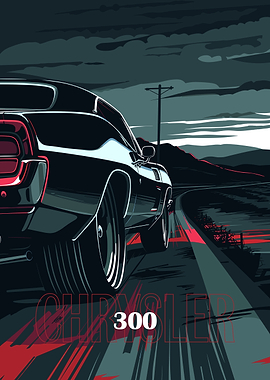 Chrysler 300 on a road