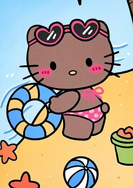 Cat Animal at the Beach