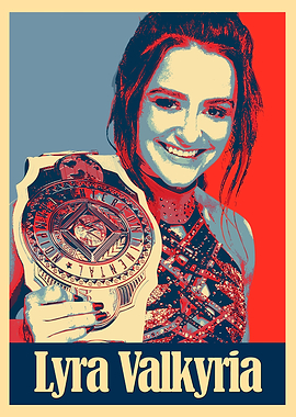 Lyra Valkyria Wrestling Champion Poster Art