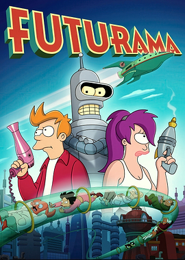 Futurama characters and logo