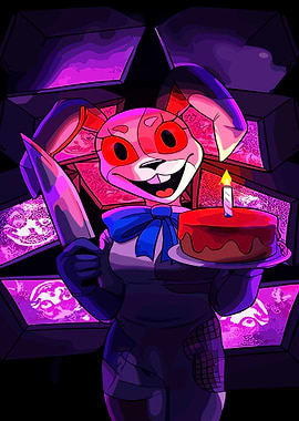 Vanny with Cake and Knife