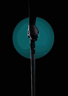 Gloved Hand Holding Staff