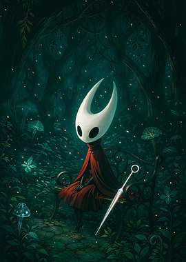Dreamy Forest Wanderer - Hollow Knight Inspired Fantasy